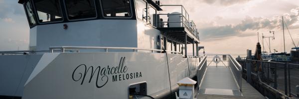Photo by the University of Vermont Photo of the Marcelle Melosira docked in Burlington